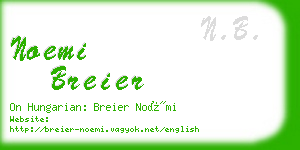 noemi breier business card